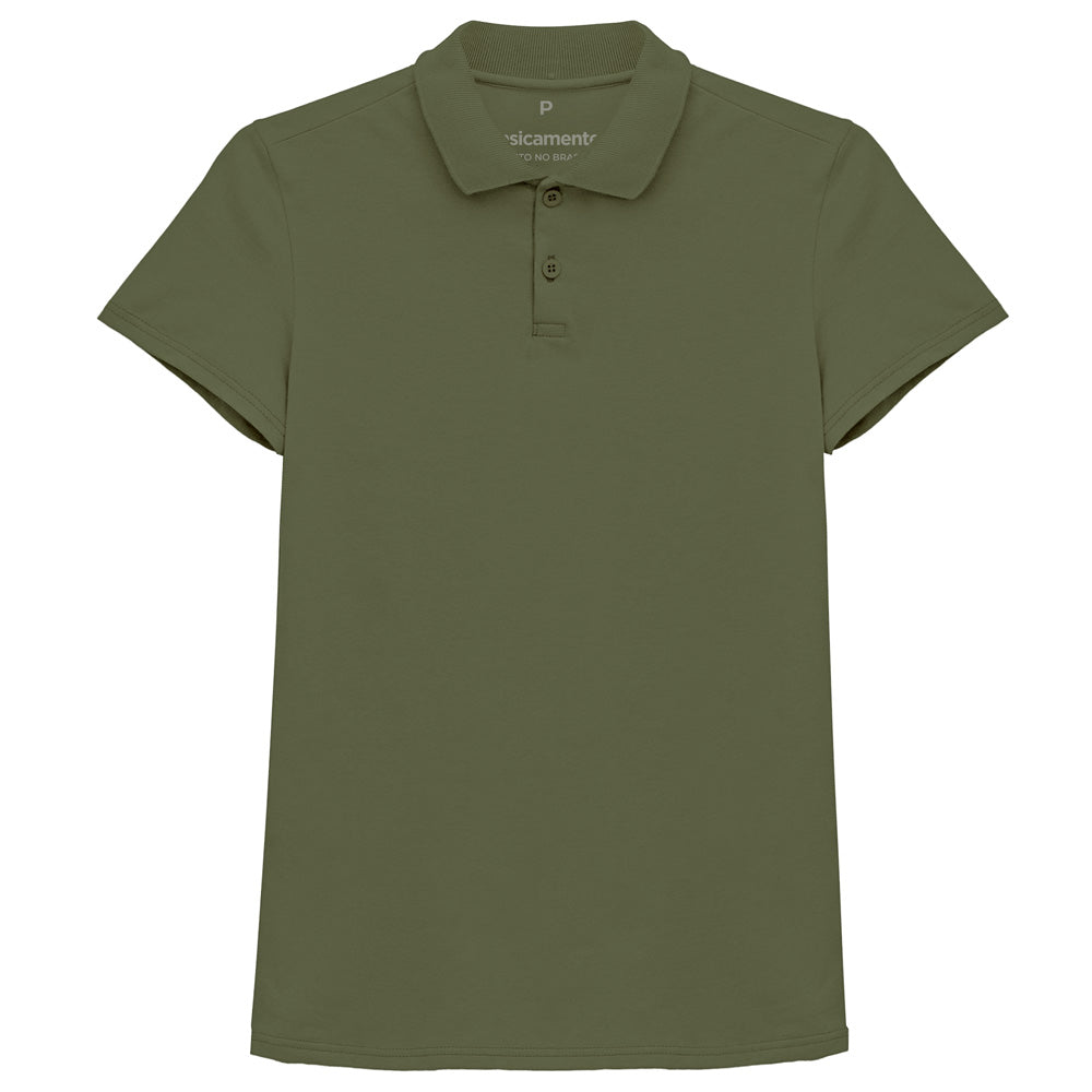 Camisa Polo Feminina - Verde Militar