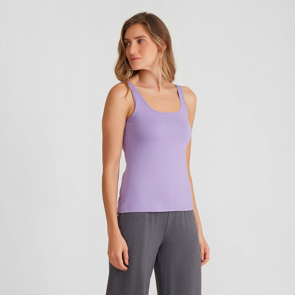 Camisa Polo Feminina - Lilás