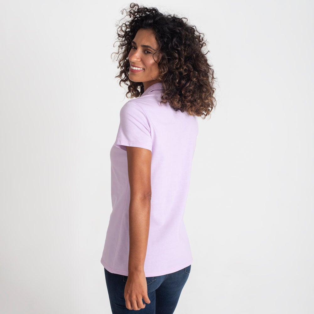 Camisa Polo Feminina - Lilás Lavanda