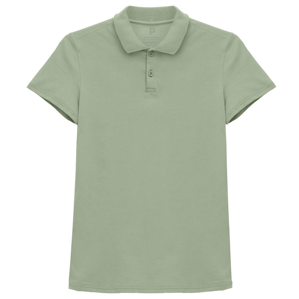 Camisa Polo Feminina - Verde Oliva