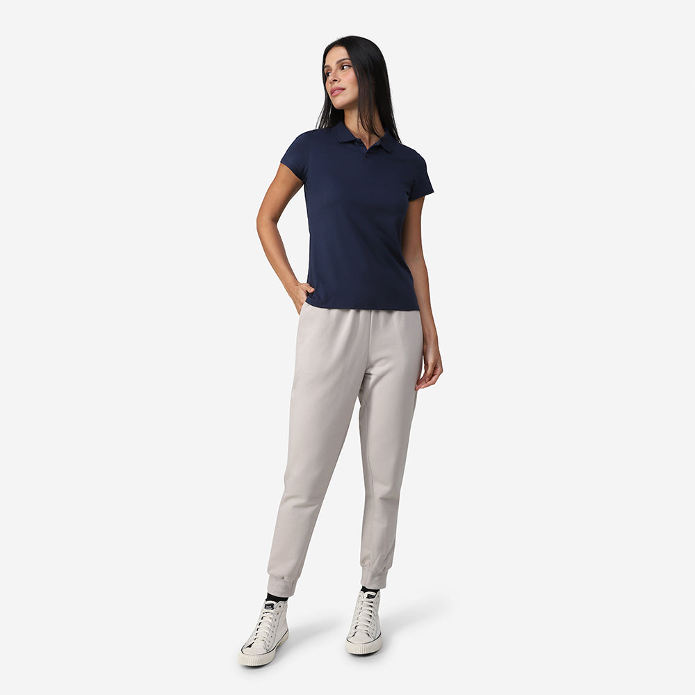 Camisa Polo Feminina - Azul Marinho