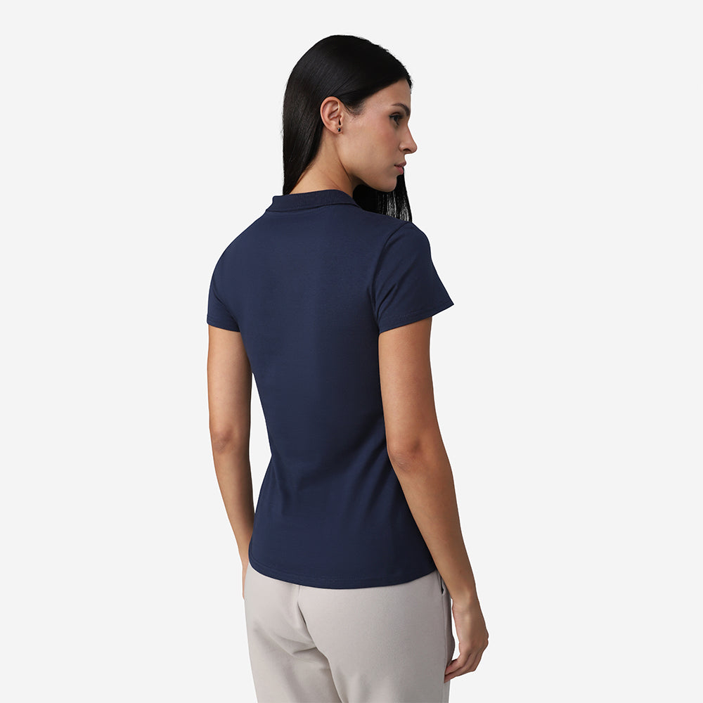 Camisa Polo Feminina - Azul Marinho