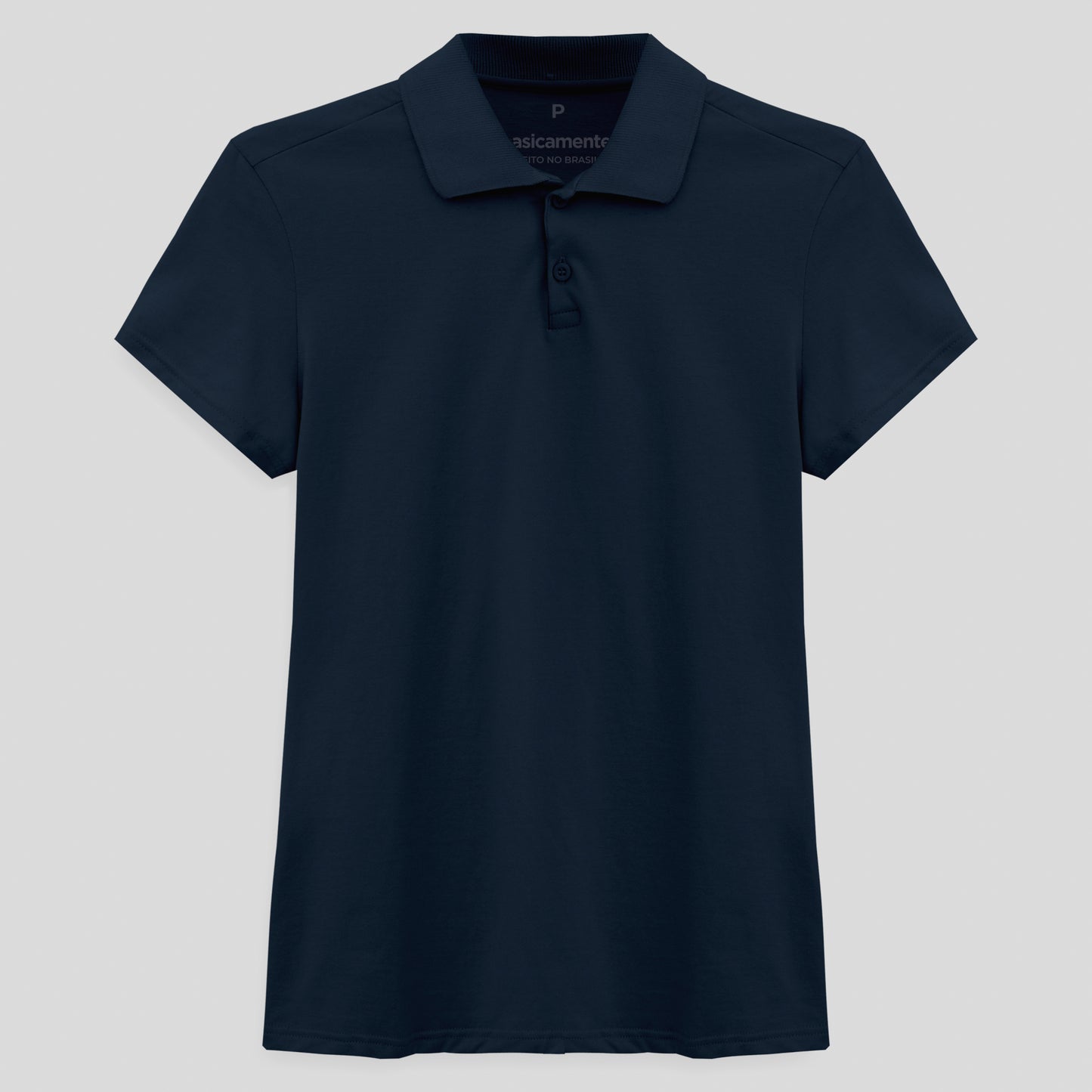 Camisa Polo Feminina - Azul Marinho