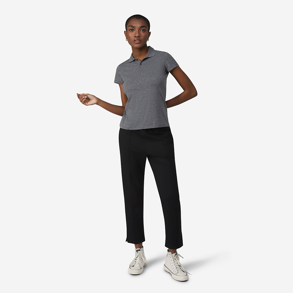 Camisa Polo Feminina - Mescla Escuro