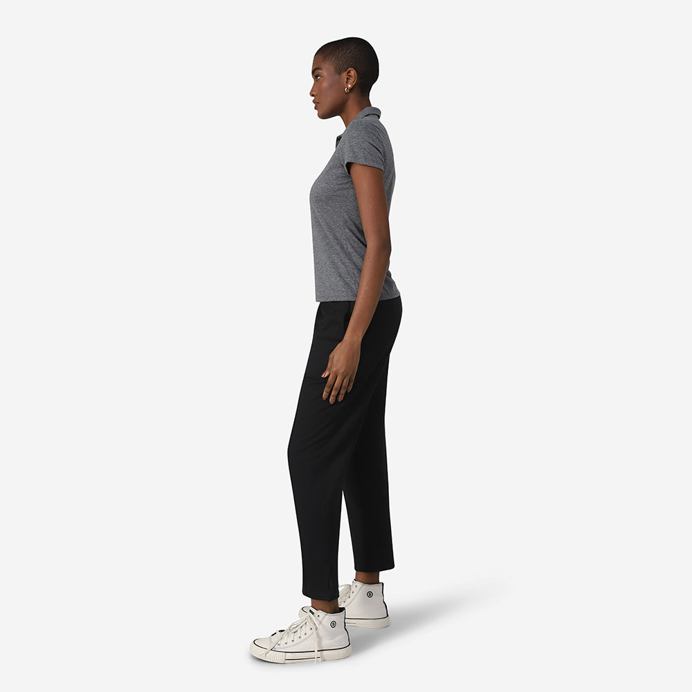 Camisa Polo Feminina - Mescla Escuro
