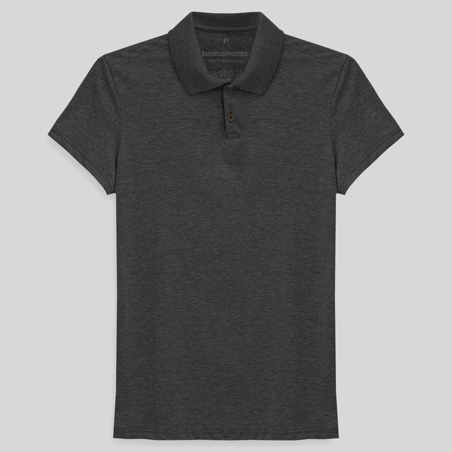 Camisa Polo Feminina - Mescla Escuro
