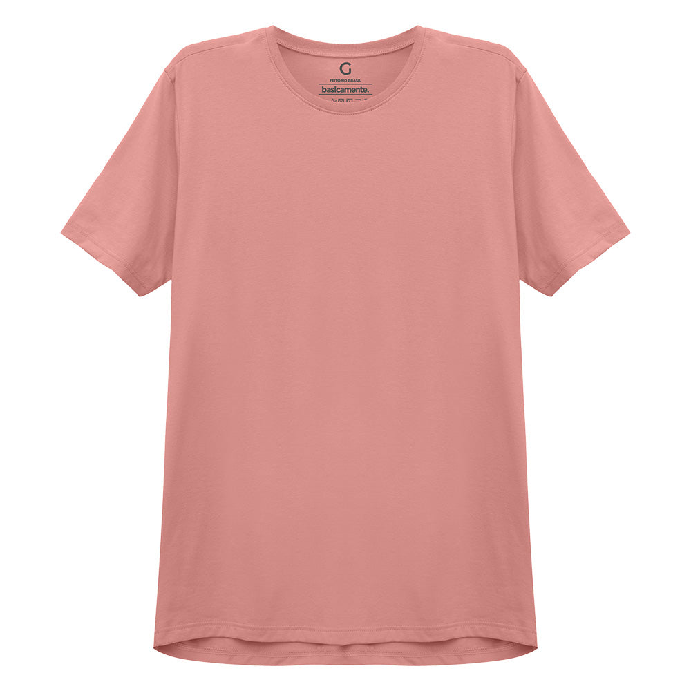 Camiseta Básica Masculina - Rose