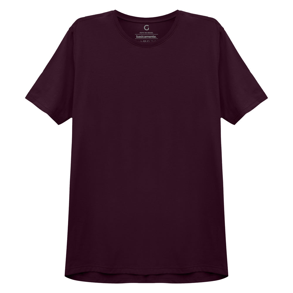 Camiseta Básica Masculina - Wine