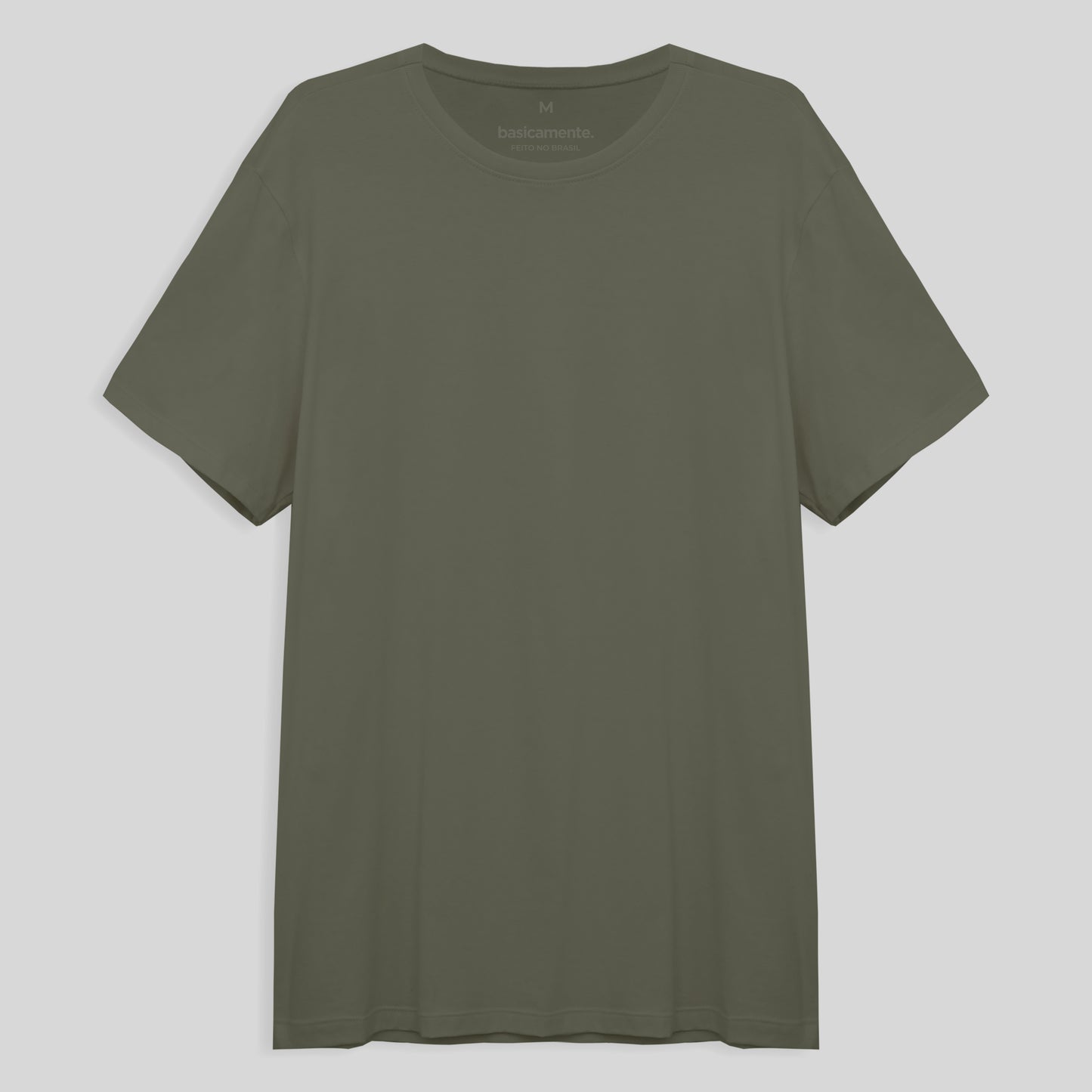 Camiseta Básica Masculina - Verde Militar