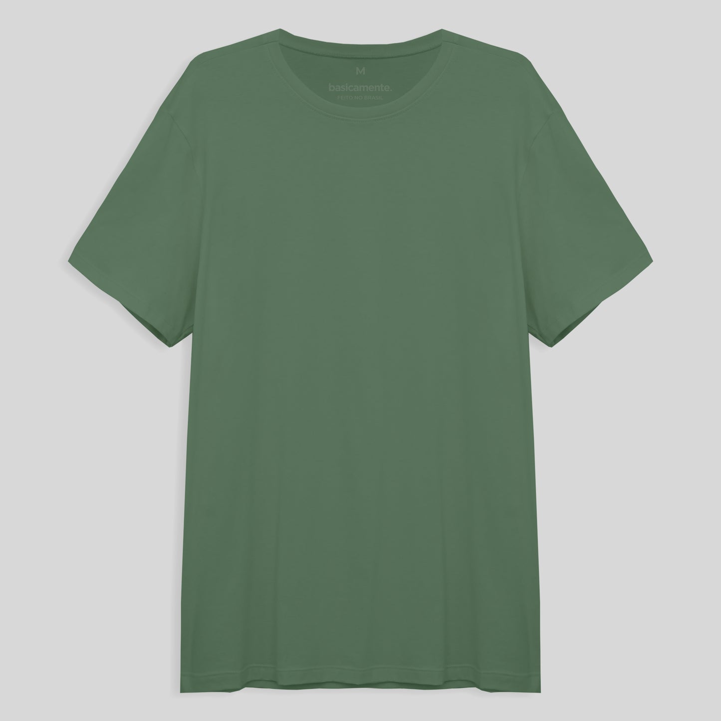 Camiseta Básica Masculina - Verde Oliva