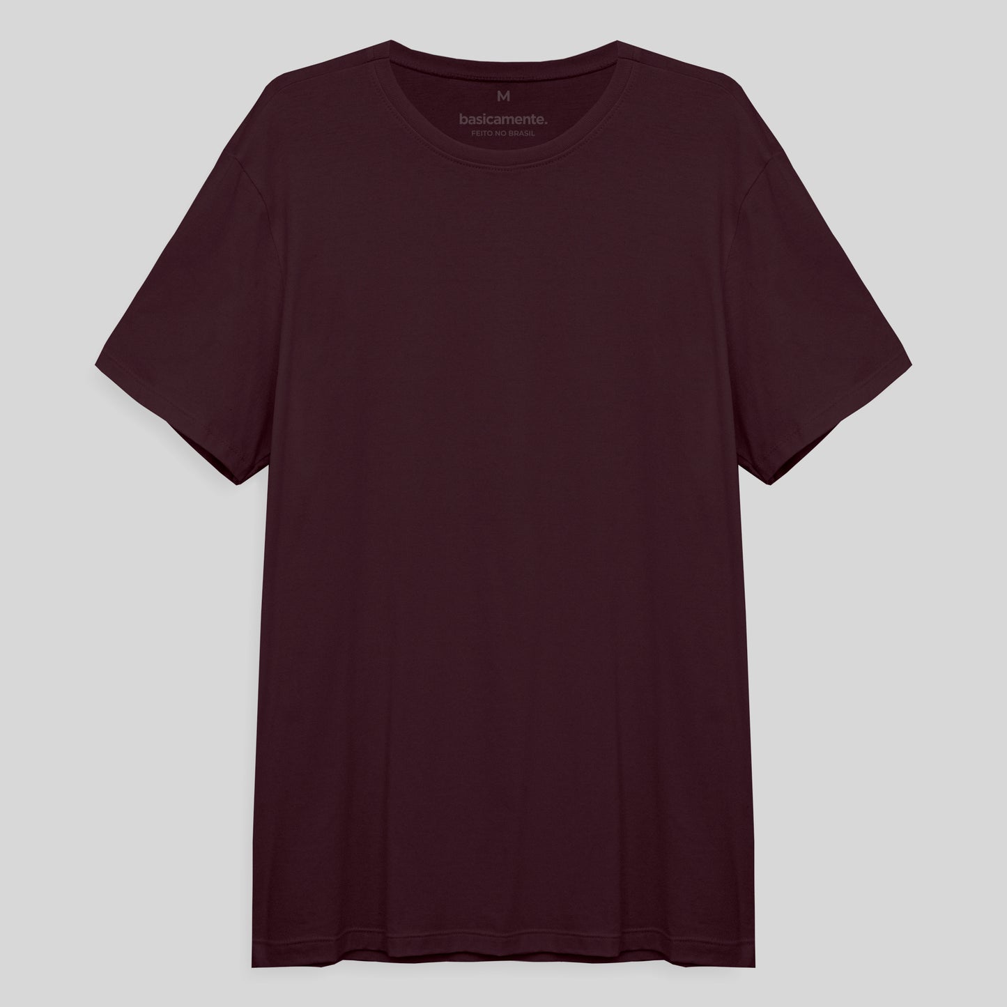 Camiseta Básica Masculina - Vermelho Vinho