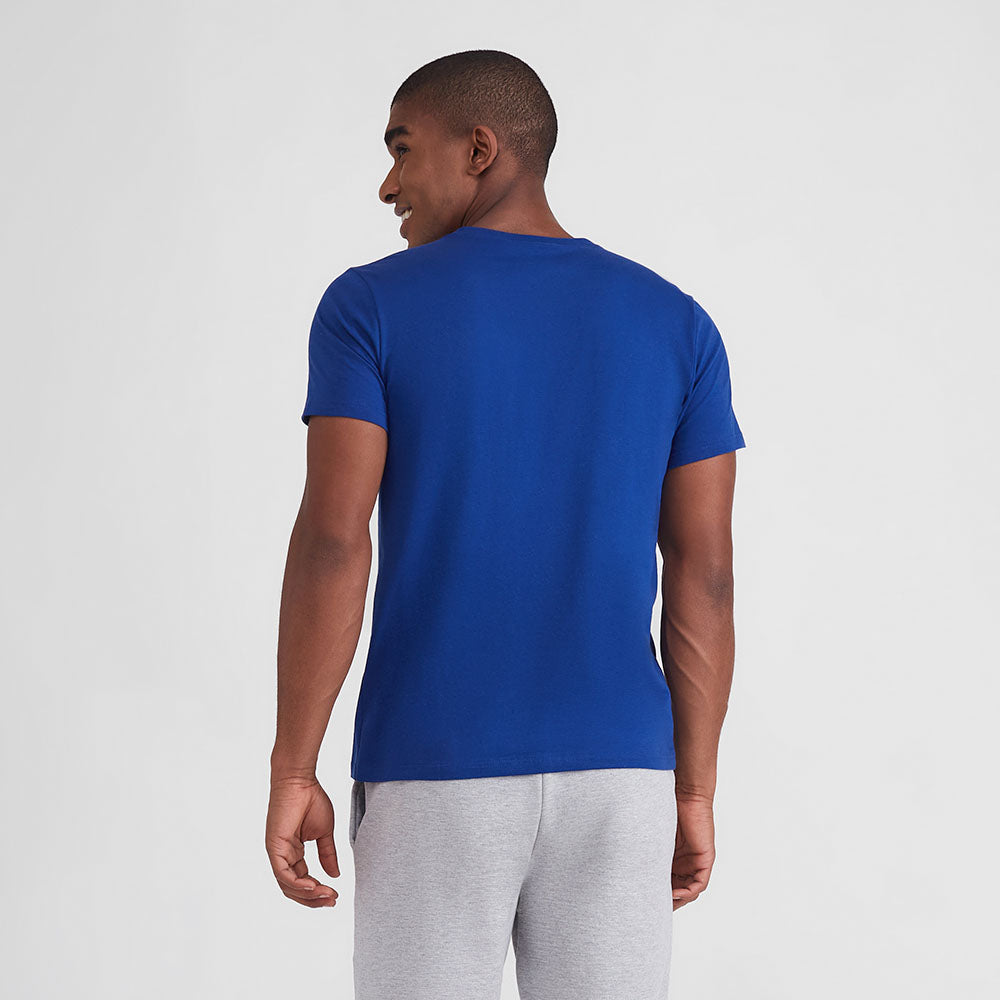 Camiseta Básica Masculina - Azul Bic