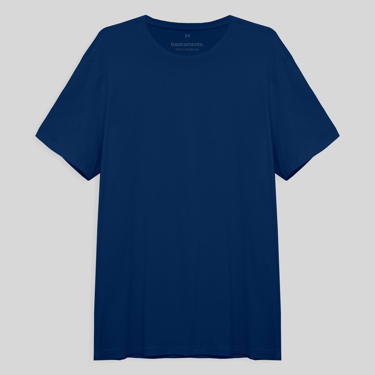 Camiseta Básica Masculina - Azul Bic