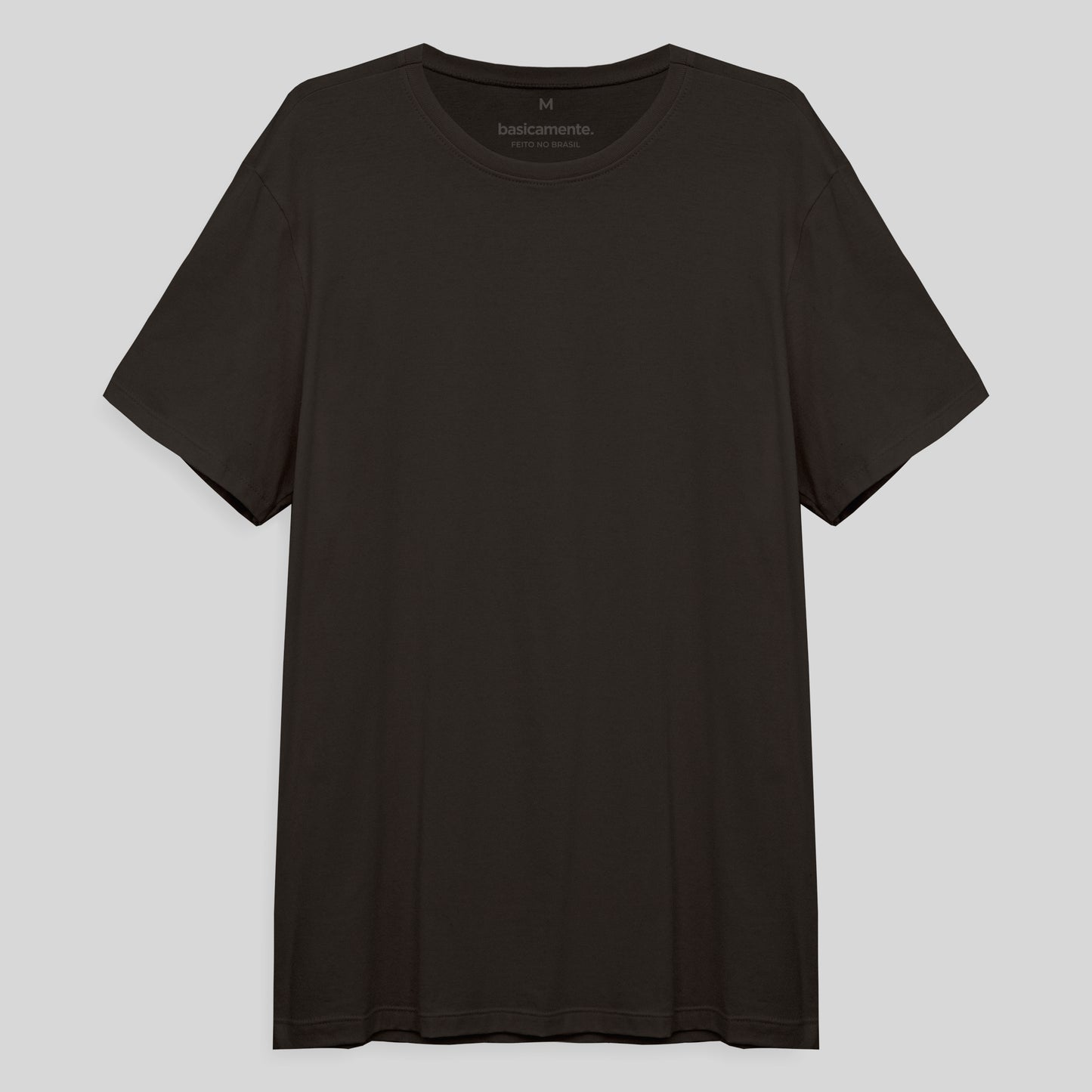 Camiseta Básica Masculina - Marrom