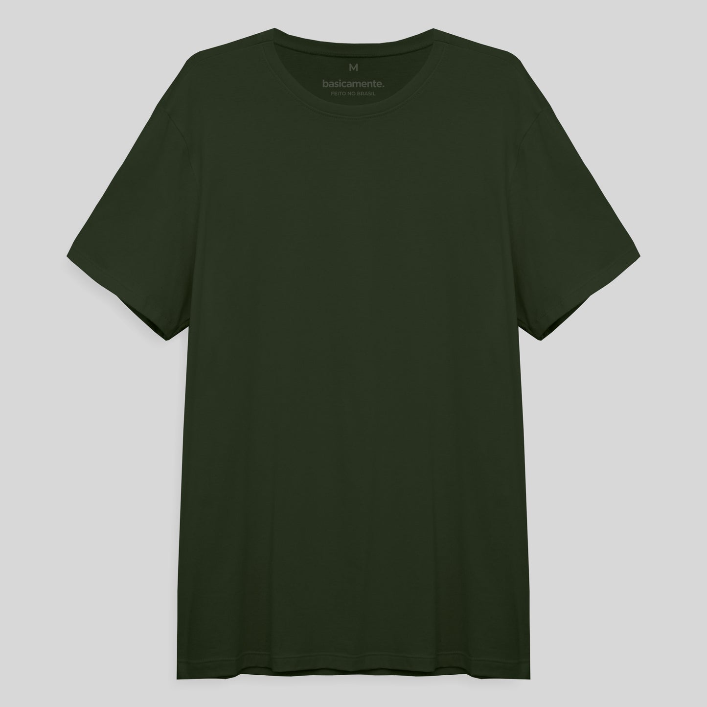 Camiseta Básica Masculina - Verde Selva
