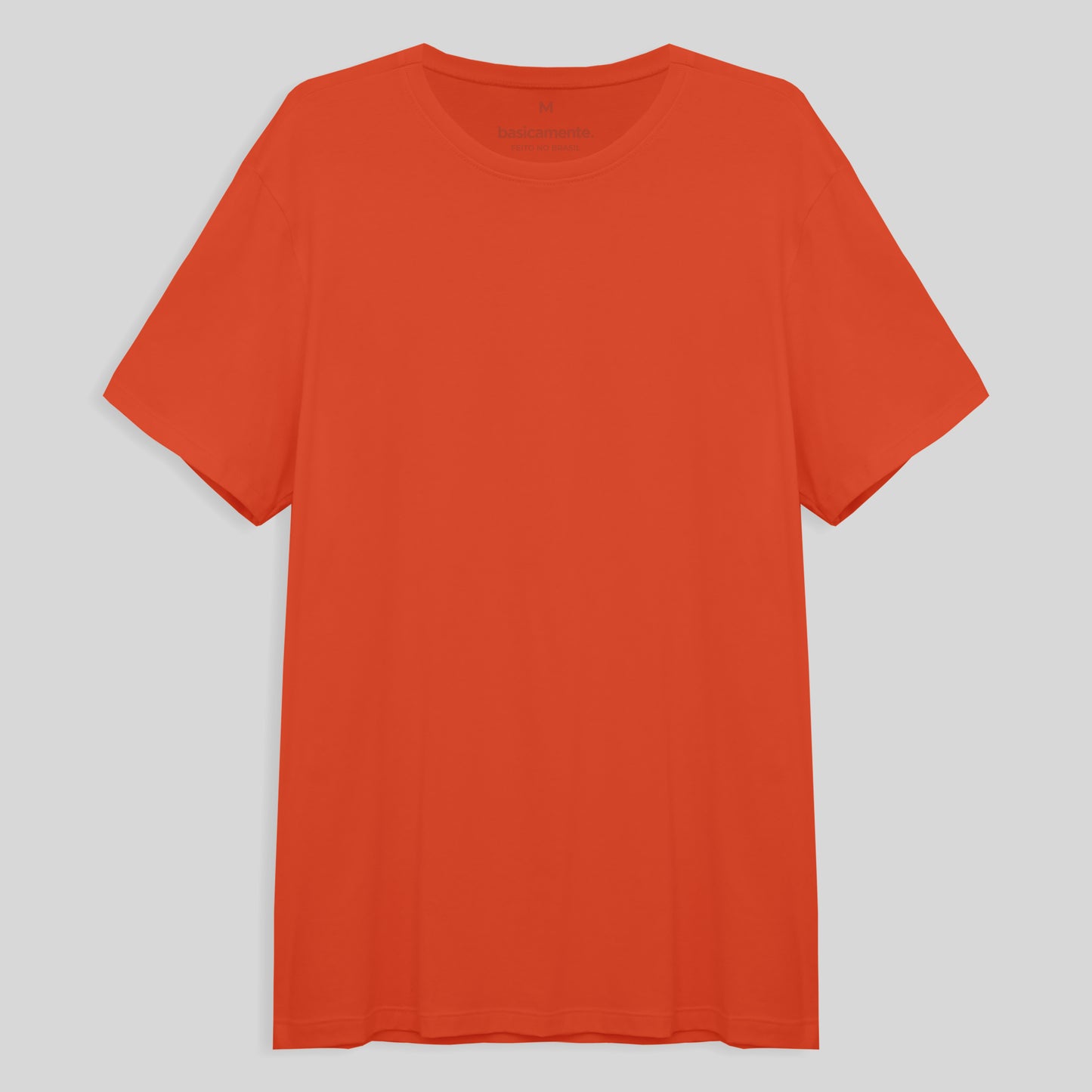 Camiseta Básica Masculina - Laranja