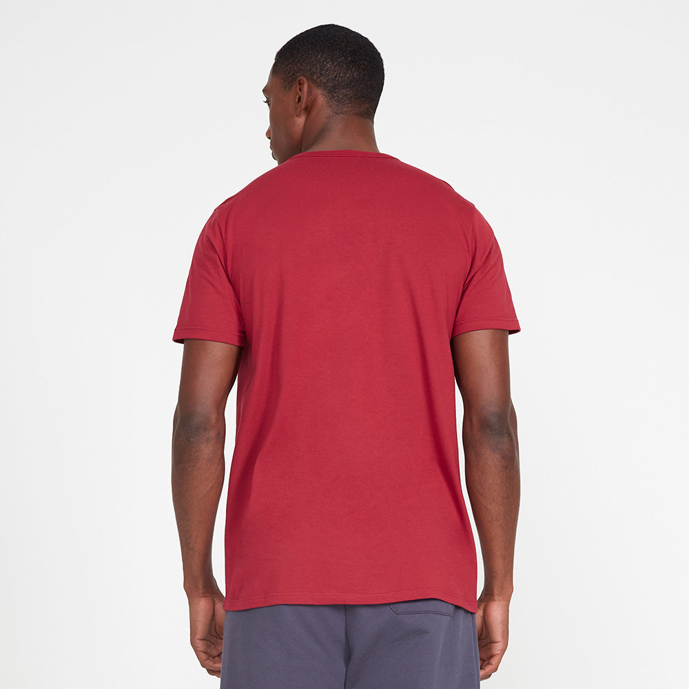 Camiseta Básica Masculina - Marsala