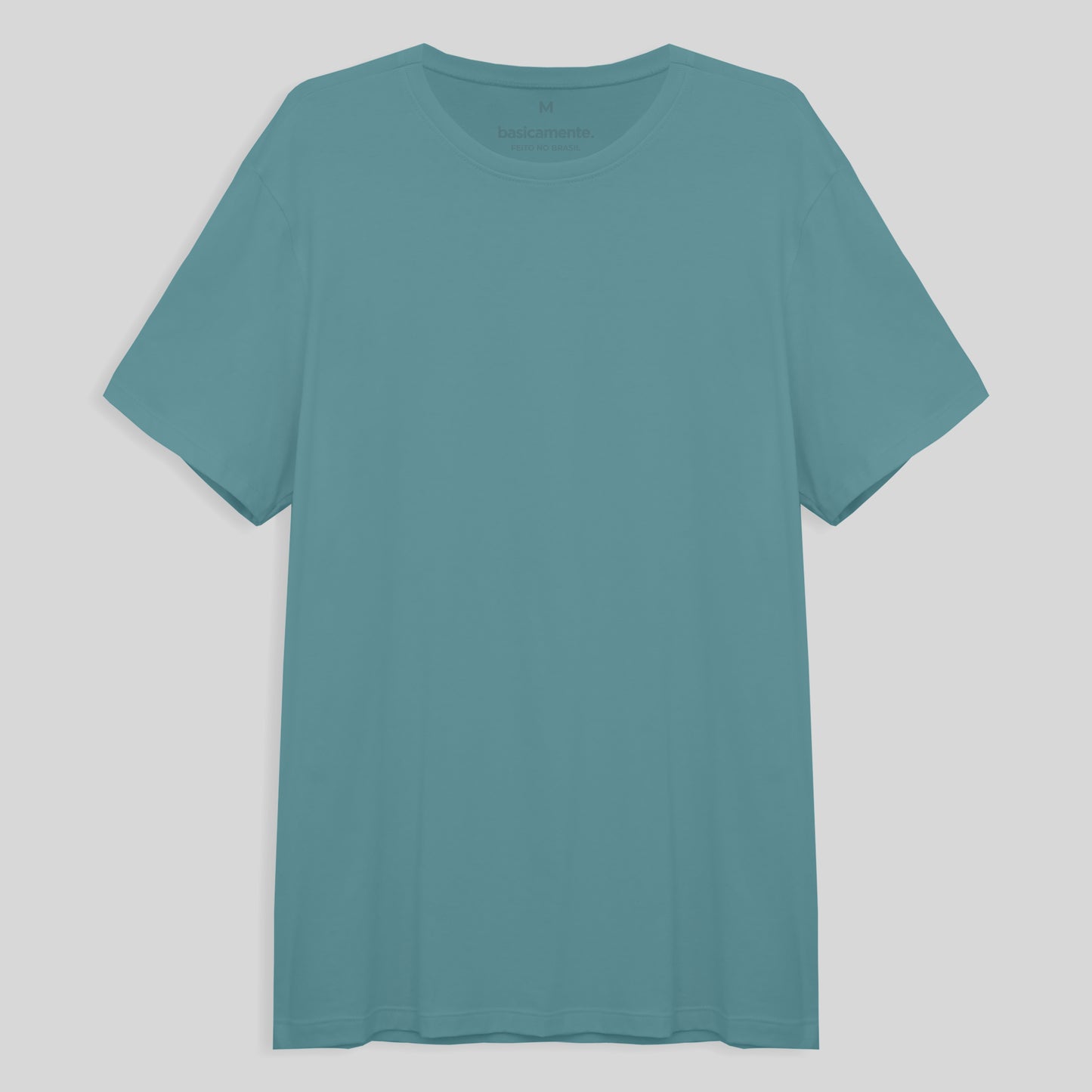 Camiseta Básica Masculina - Azul Turquesa