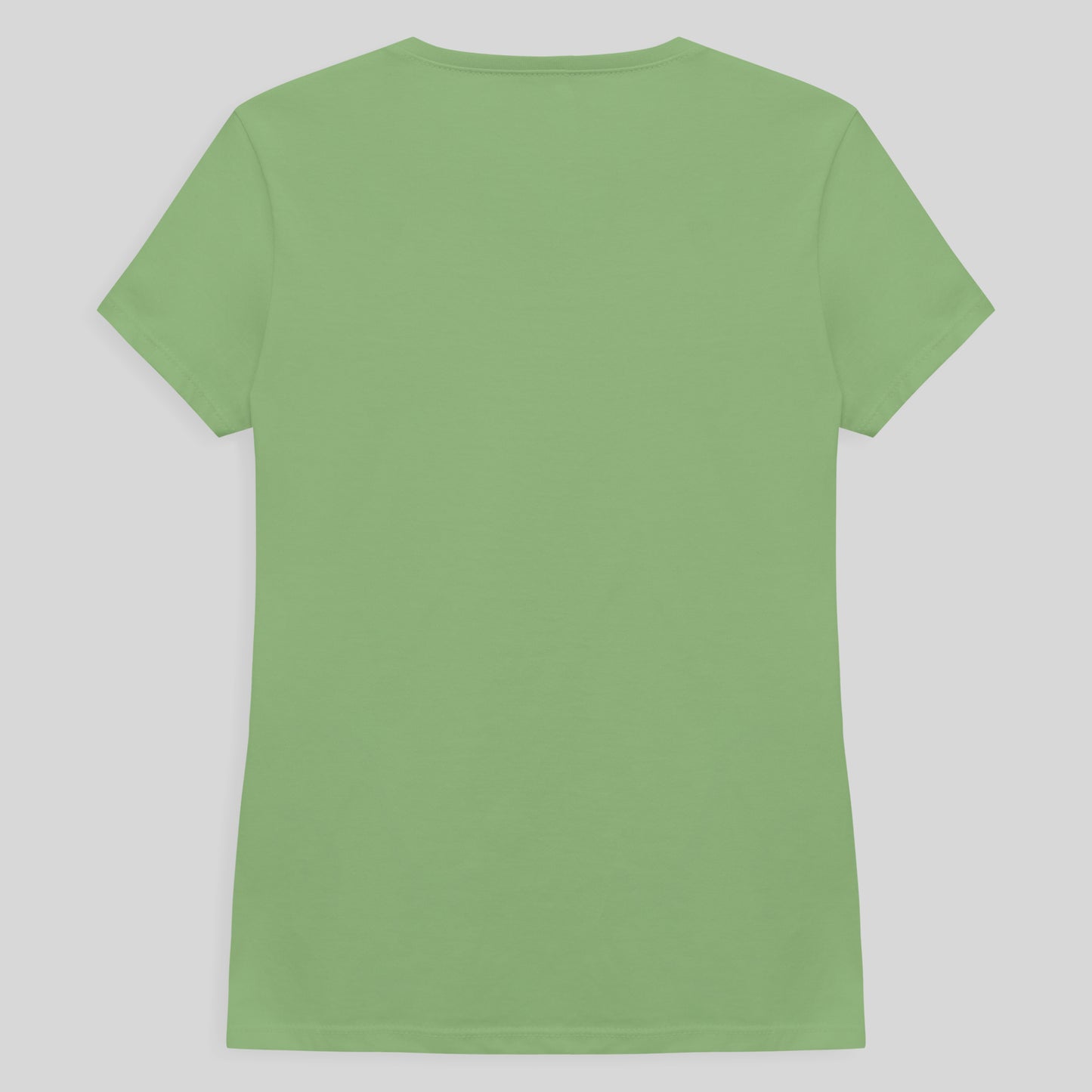 Camiseta Slim Gola V Feminina - Verde Jade