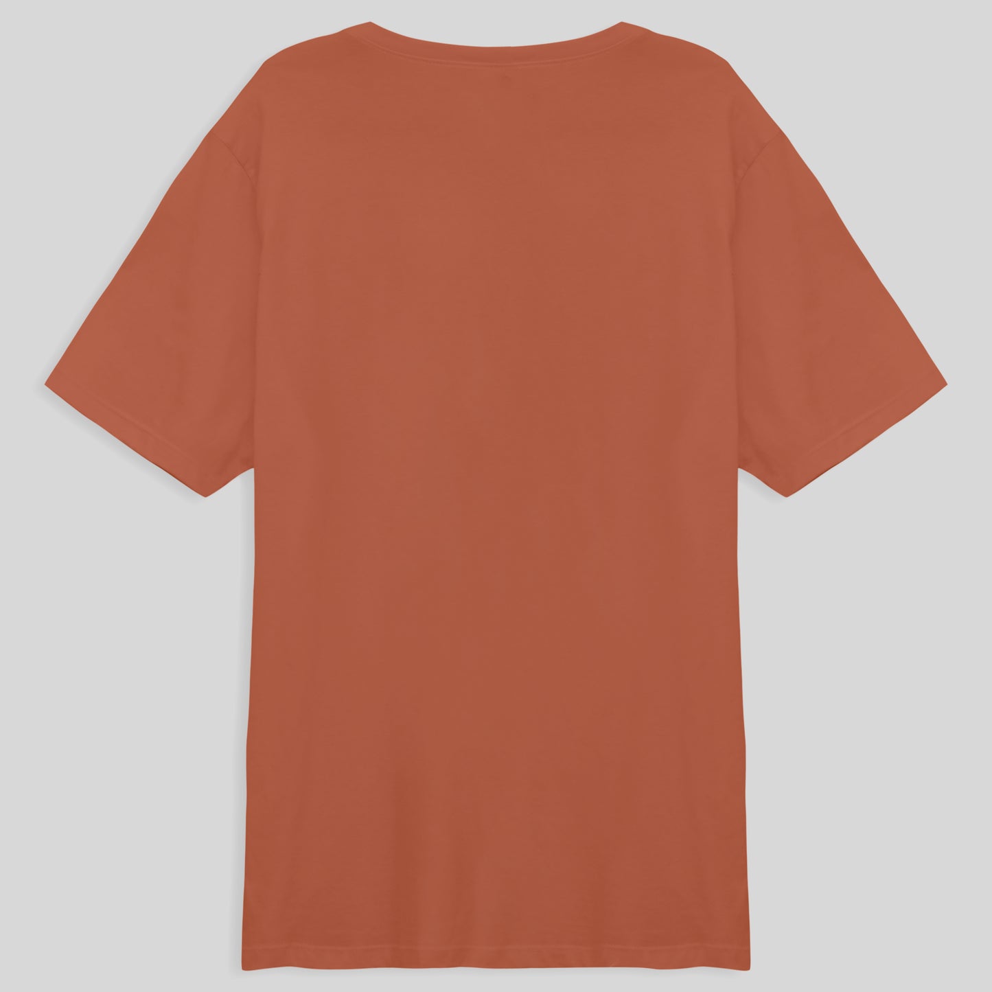 Camiseta Básica Plus Masculina - Marrom Telha