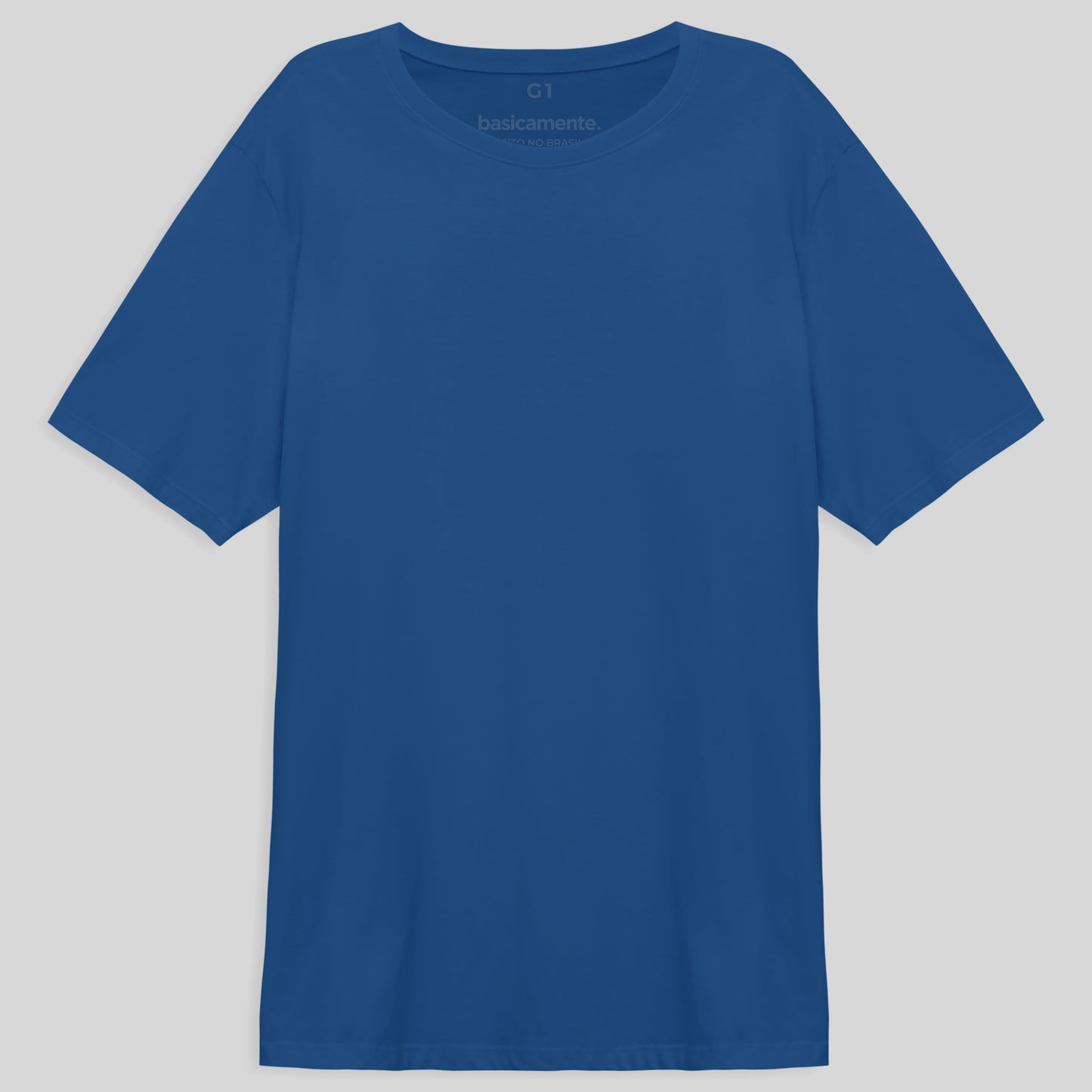 Camiseta Básica Plus Masculina - Azul