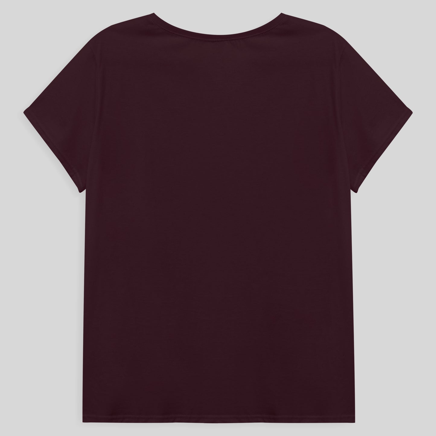 Camiseta Babylook Algodão Premium Plus Feminina - Vermelho Vinho