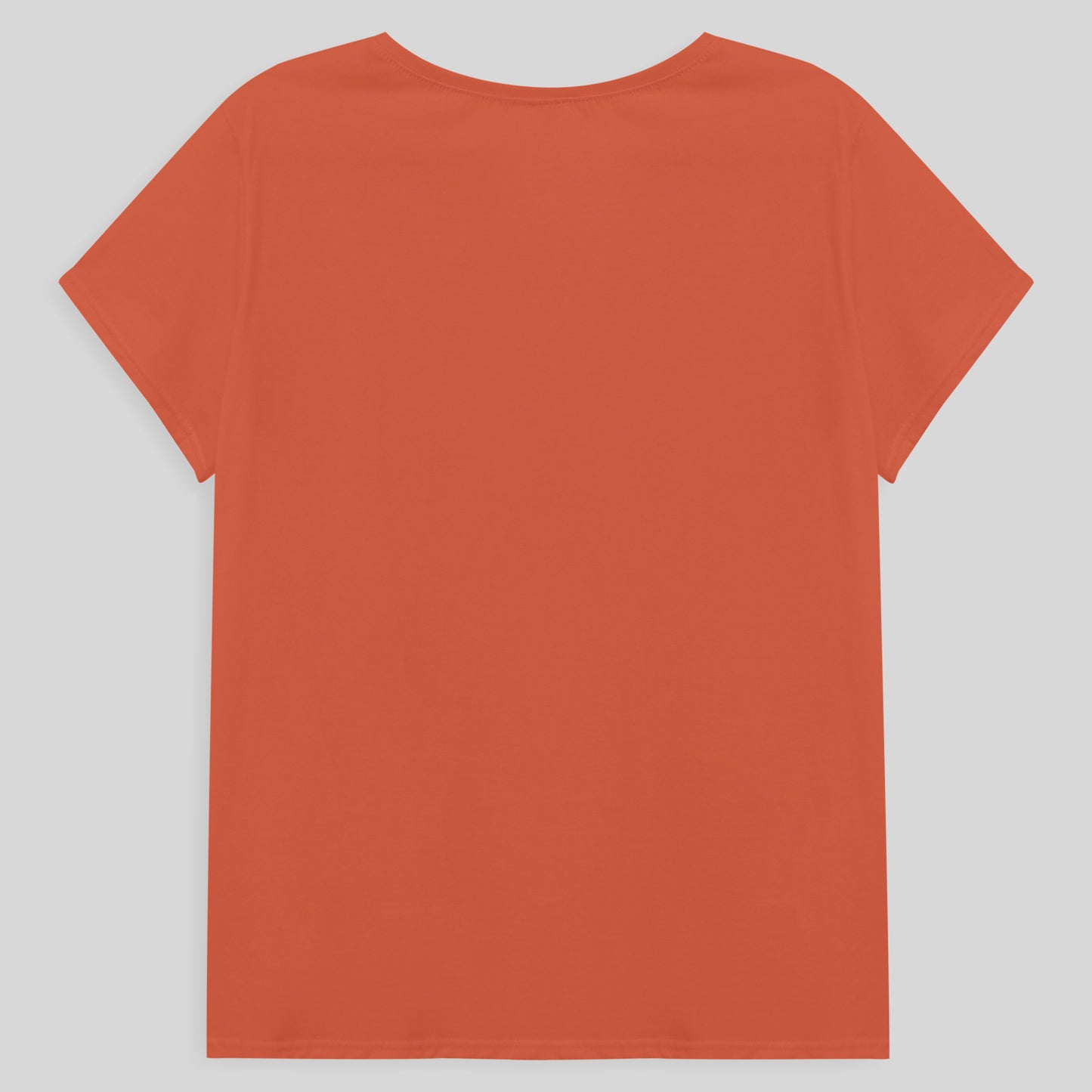 Camiseta Babylook Algodão Premium Plus Feminina - Laranja Coral