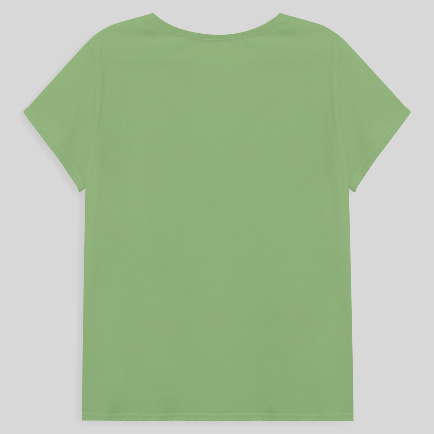 Camiseta Babylook Algodão Premium Plus Feminina - Verde Jade