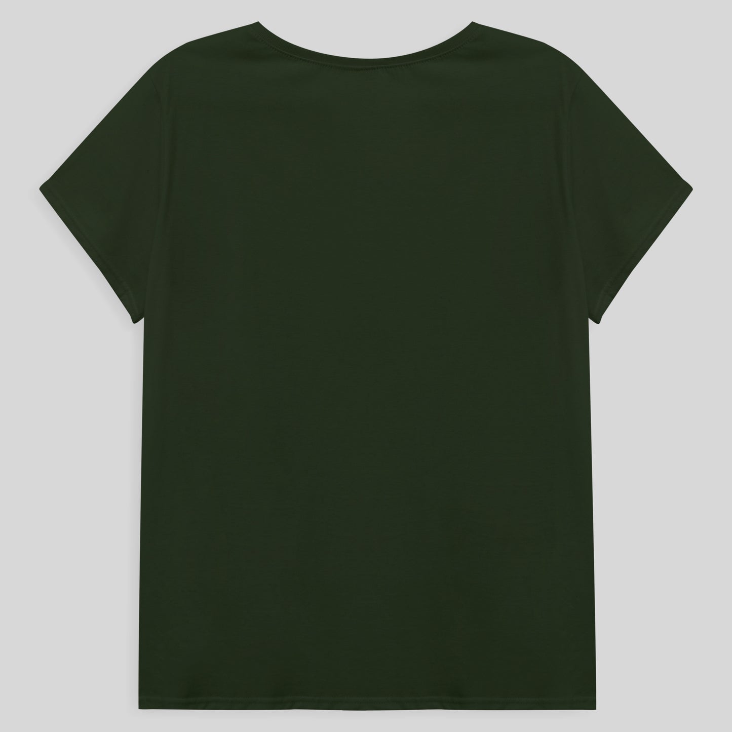 Camiseta Babylook Algodão Premium Plus Feminina - Verde Selva