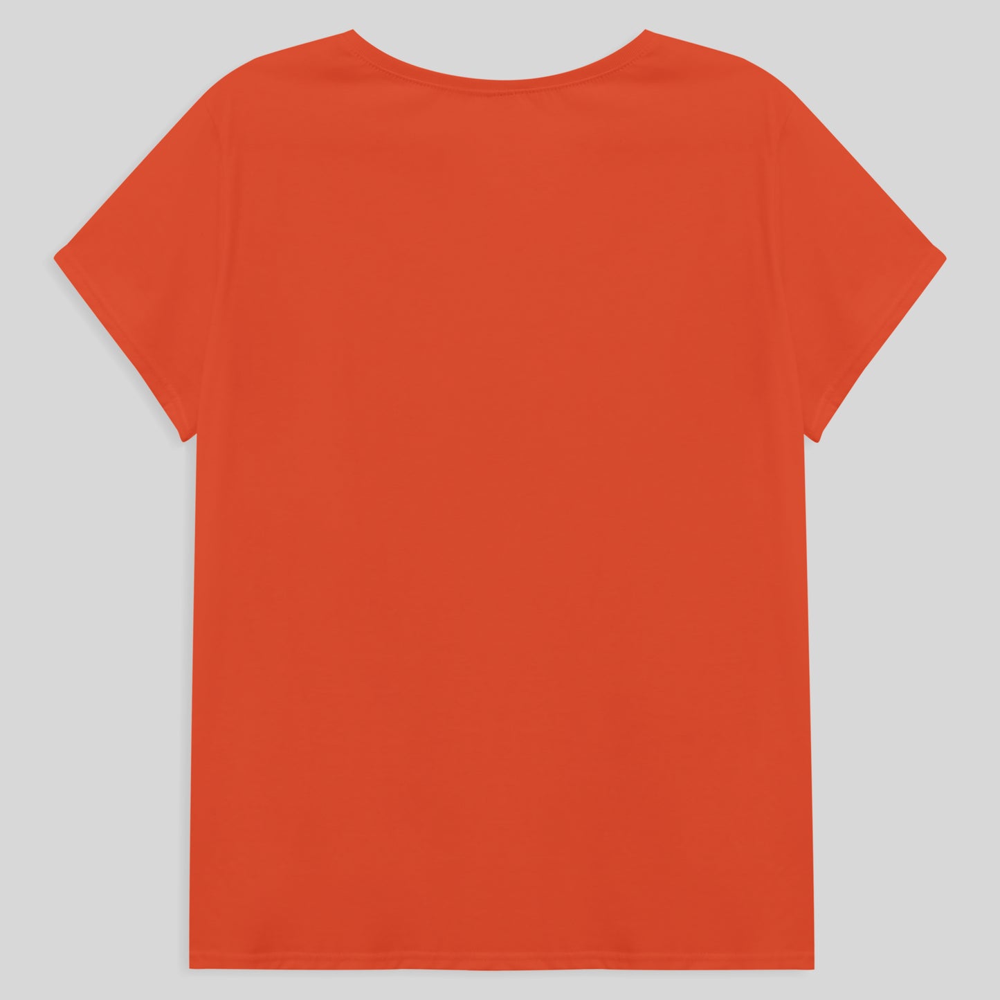 Camiseta Babylook Algodão Premium Plus Feminina - Laranja