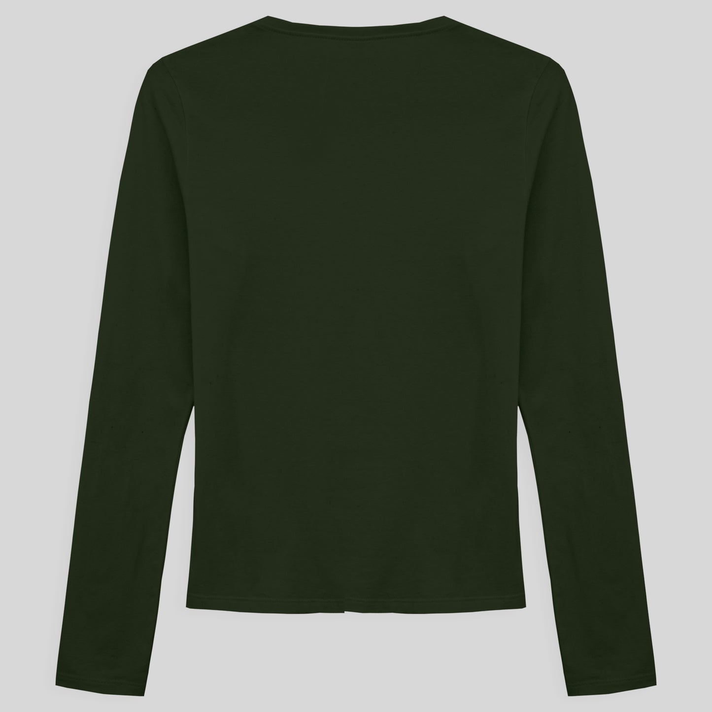 Camiseta Slim Manga Longa Feminina - Verde Selva