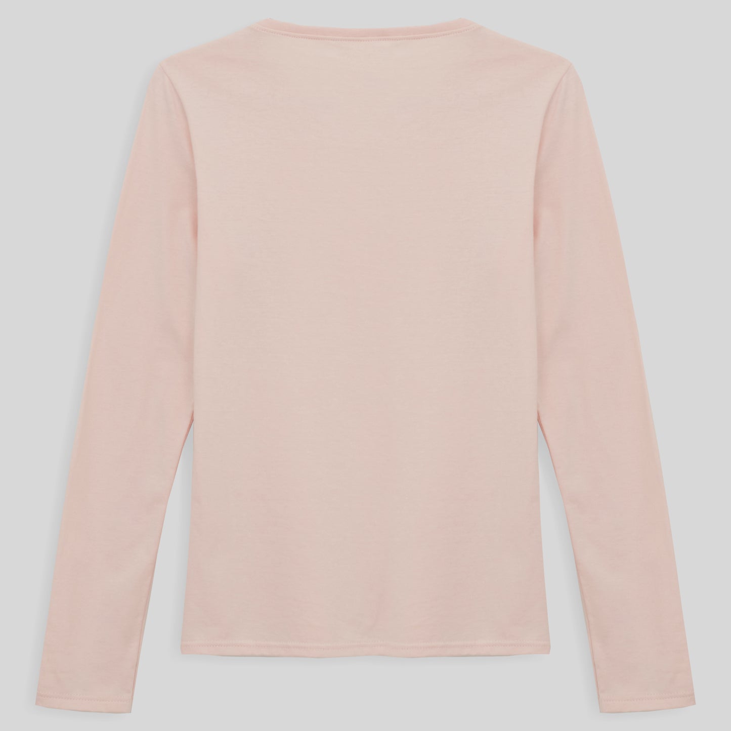 Camiseta Slim Manga Longa Feminina - Rosa Pastel