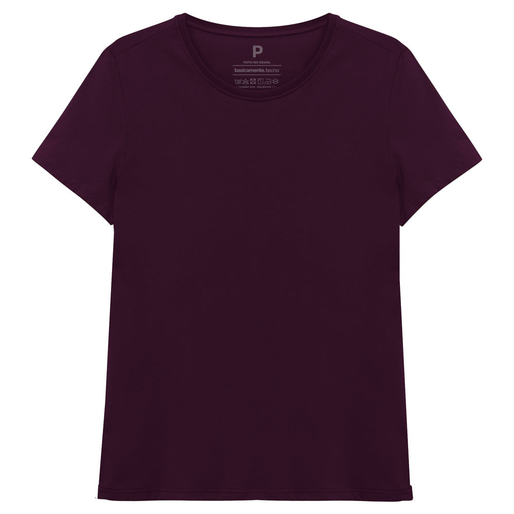 Camiseta Básica Feminina - Wine