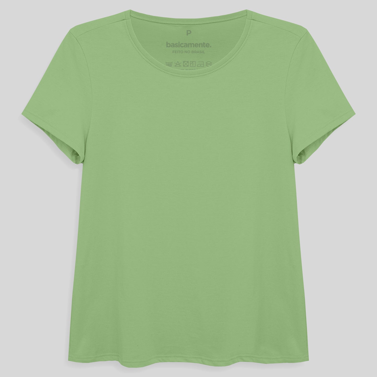 Camiseta Básica Feminina - Verde Jade