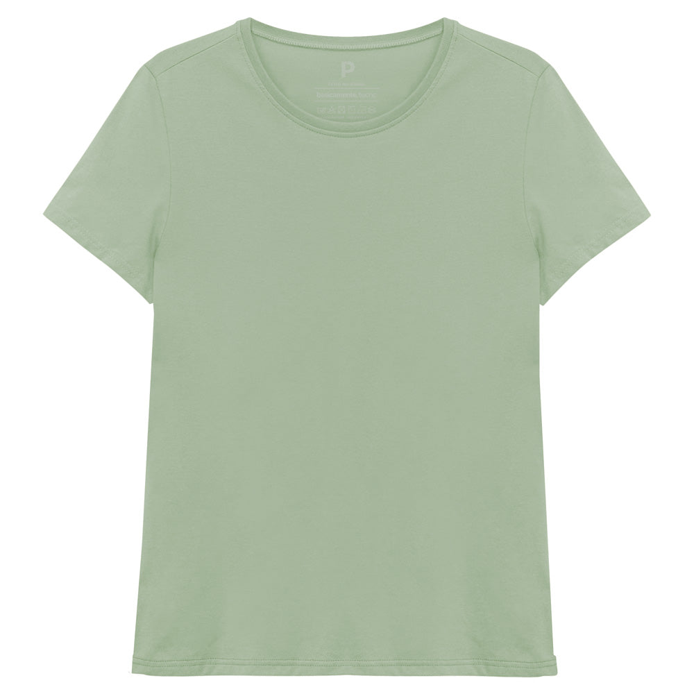 Camiseta Básica Feminina - Verde Oliva