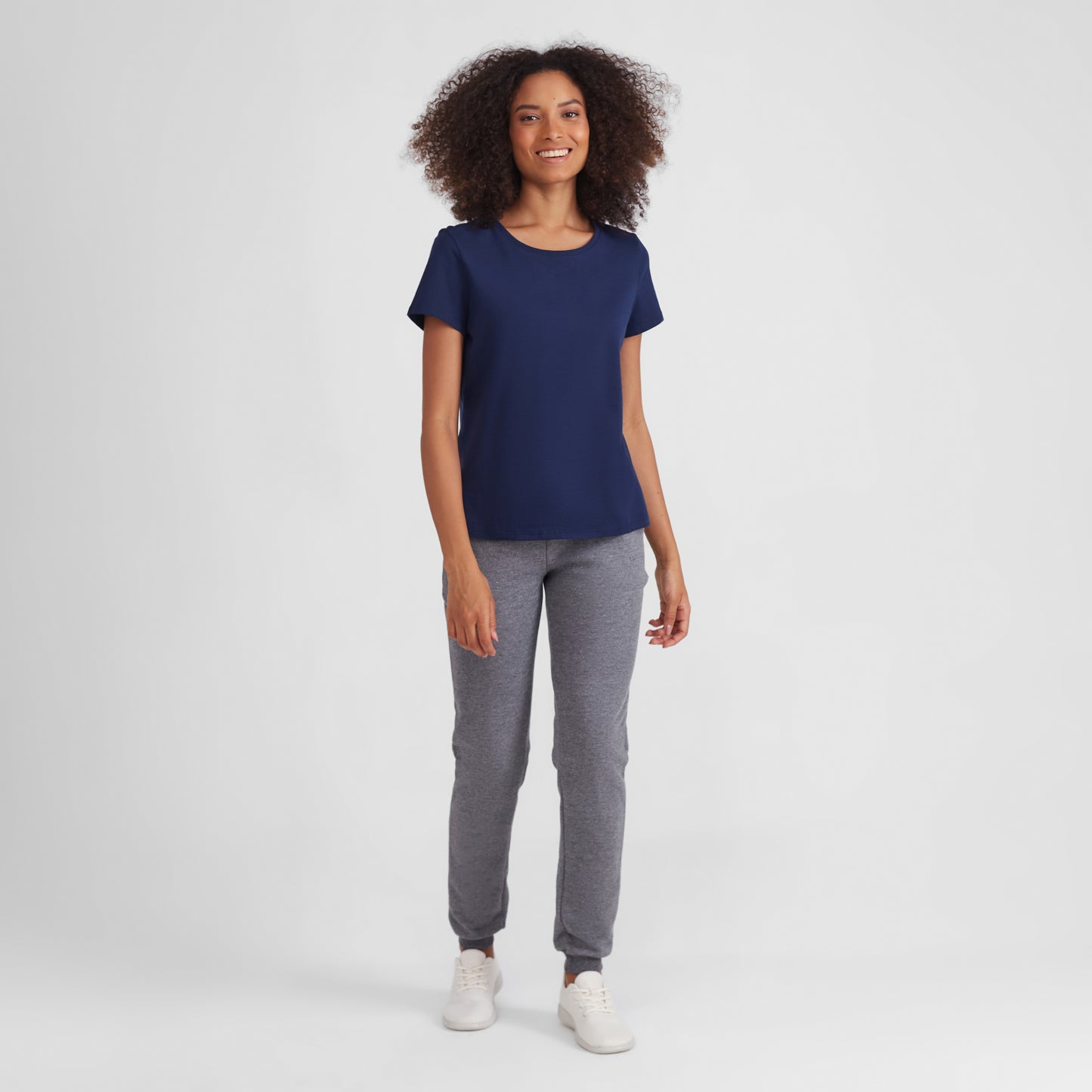 Camiseta Básica Feminina - Azul Marinho