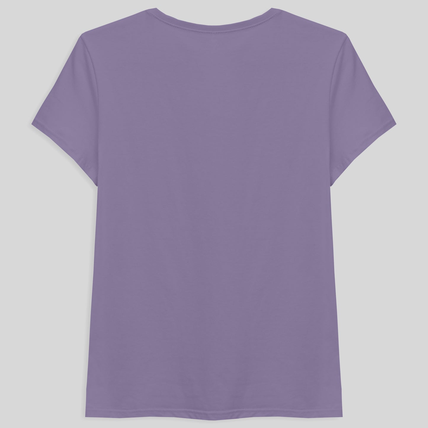 Camiseta Básica Gola V Feminina - Lilás