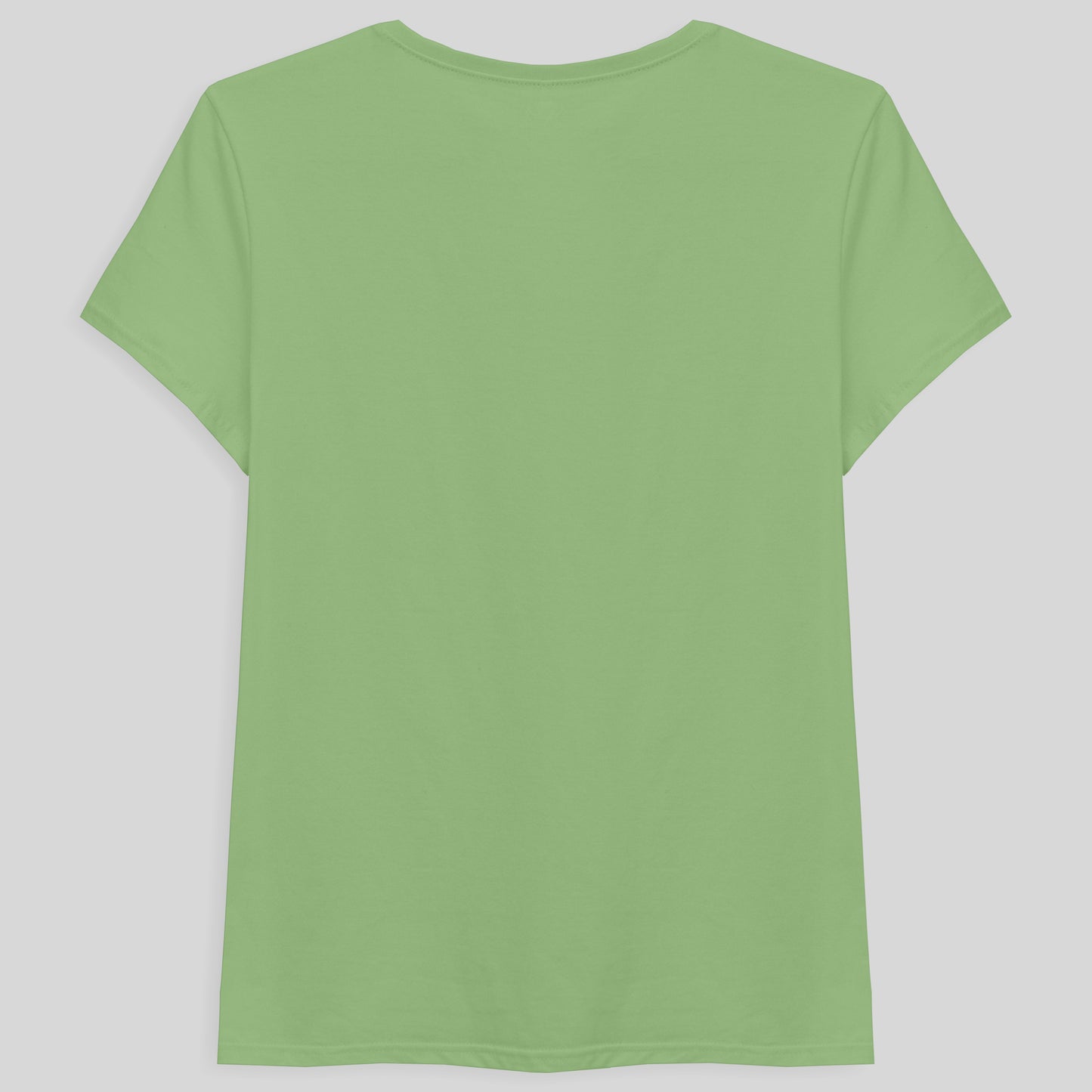 Camiseta Básica Gola V Feminina - Verde Jade
