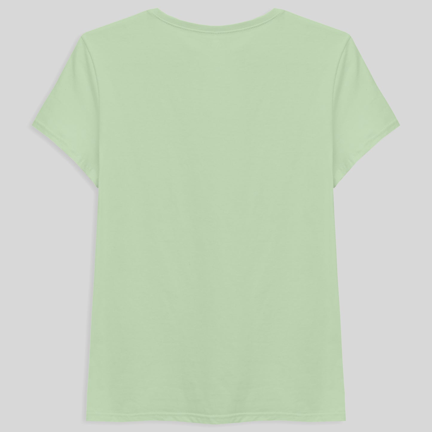Camiseta Básica Gola V Feminina - Verde Menta