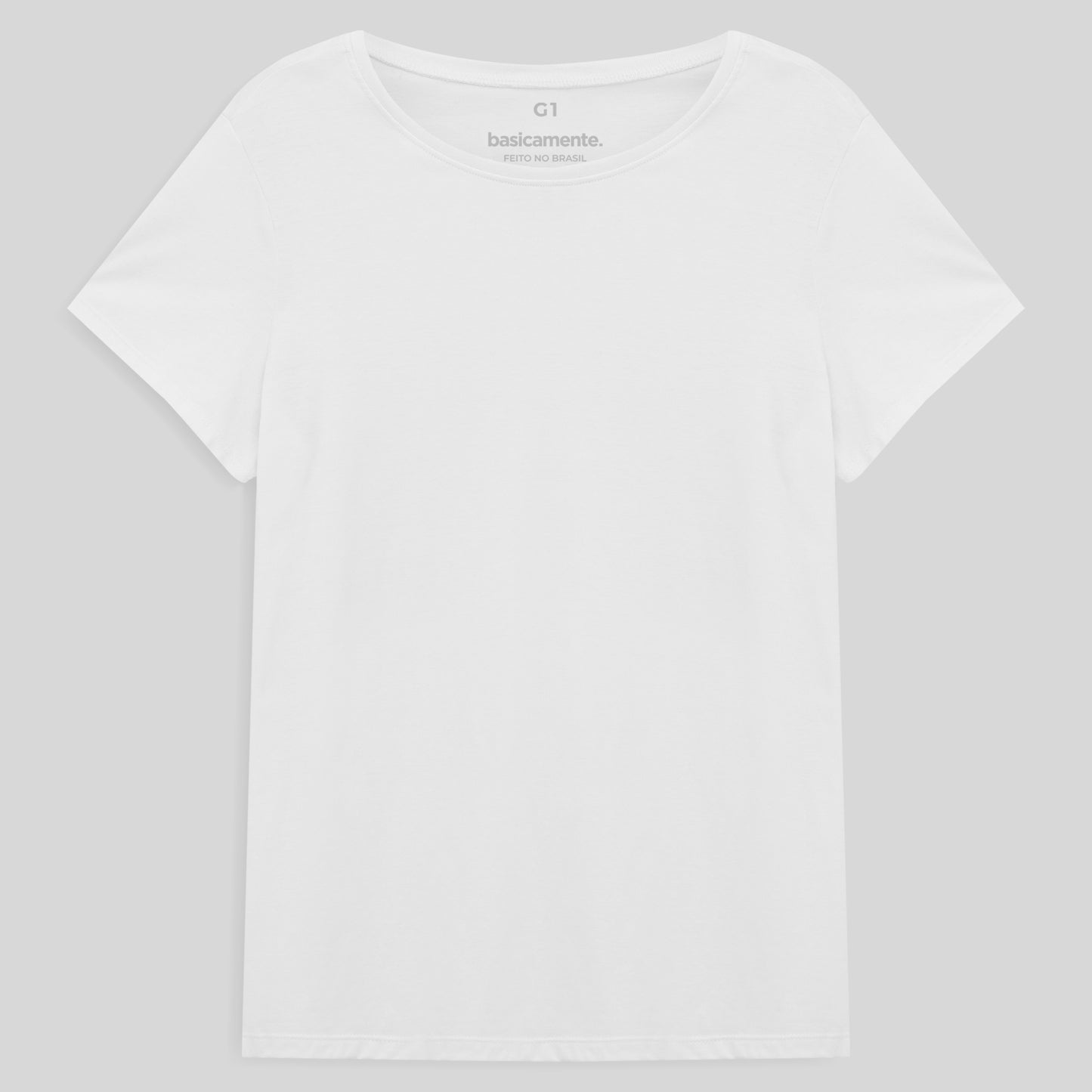 Camiseta Básica Plus Feminina - Branco