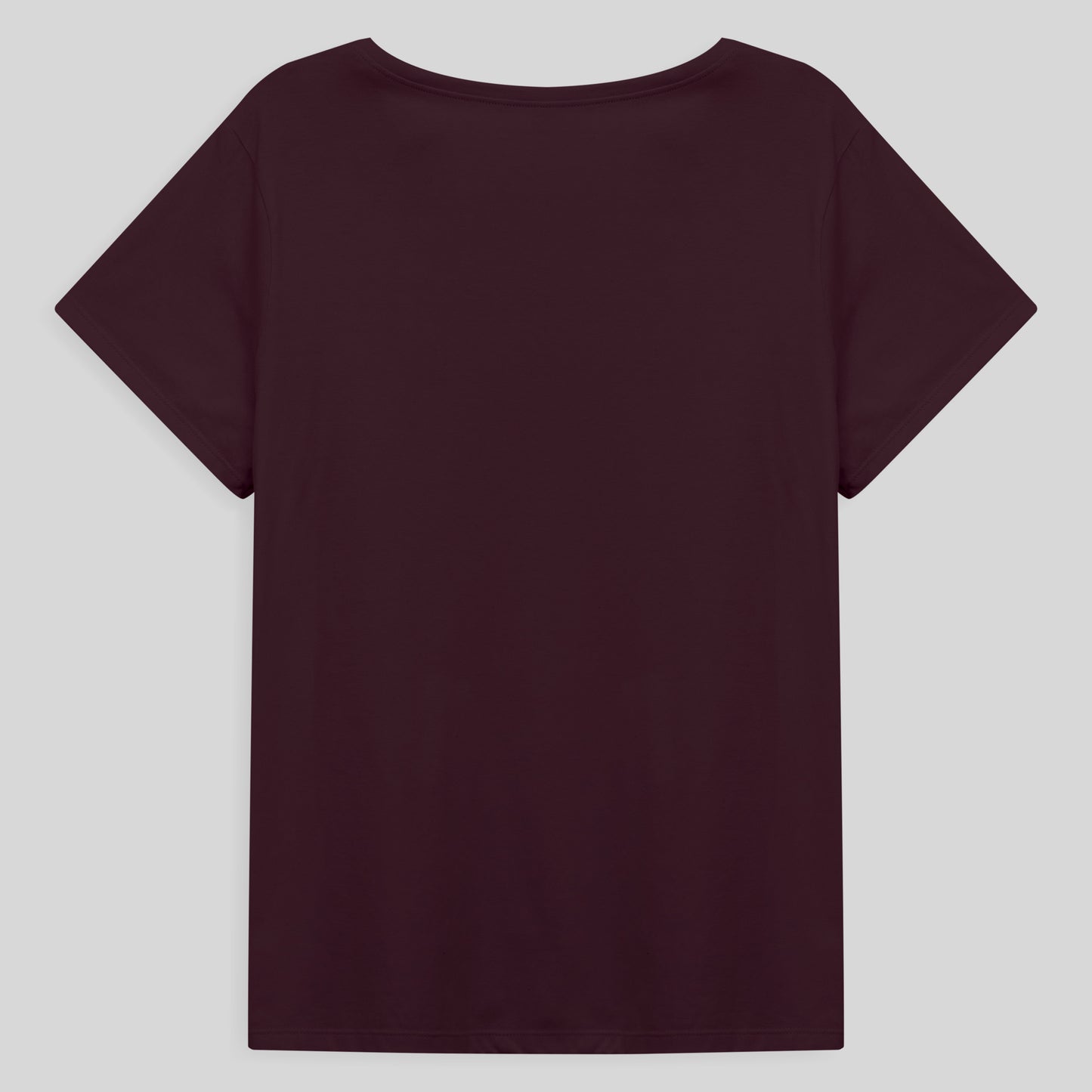Camiseta Básica Plus Feminina - Vermelho Vinho