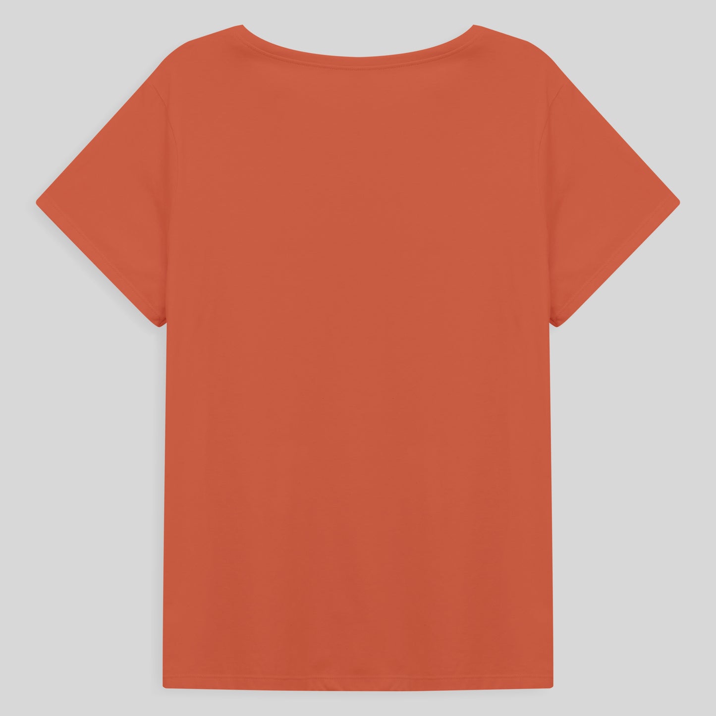 Camiseta Básica Plus Feminina - Laranja Coral