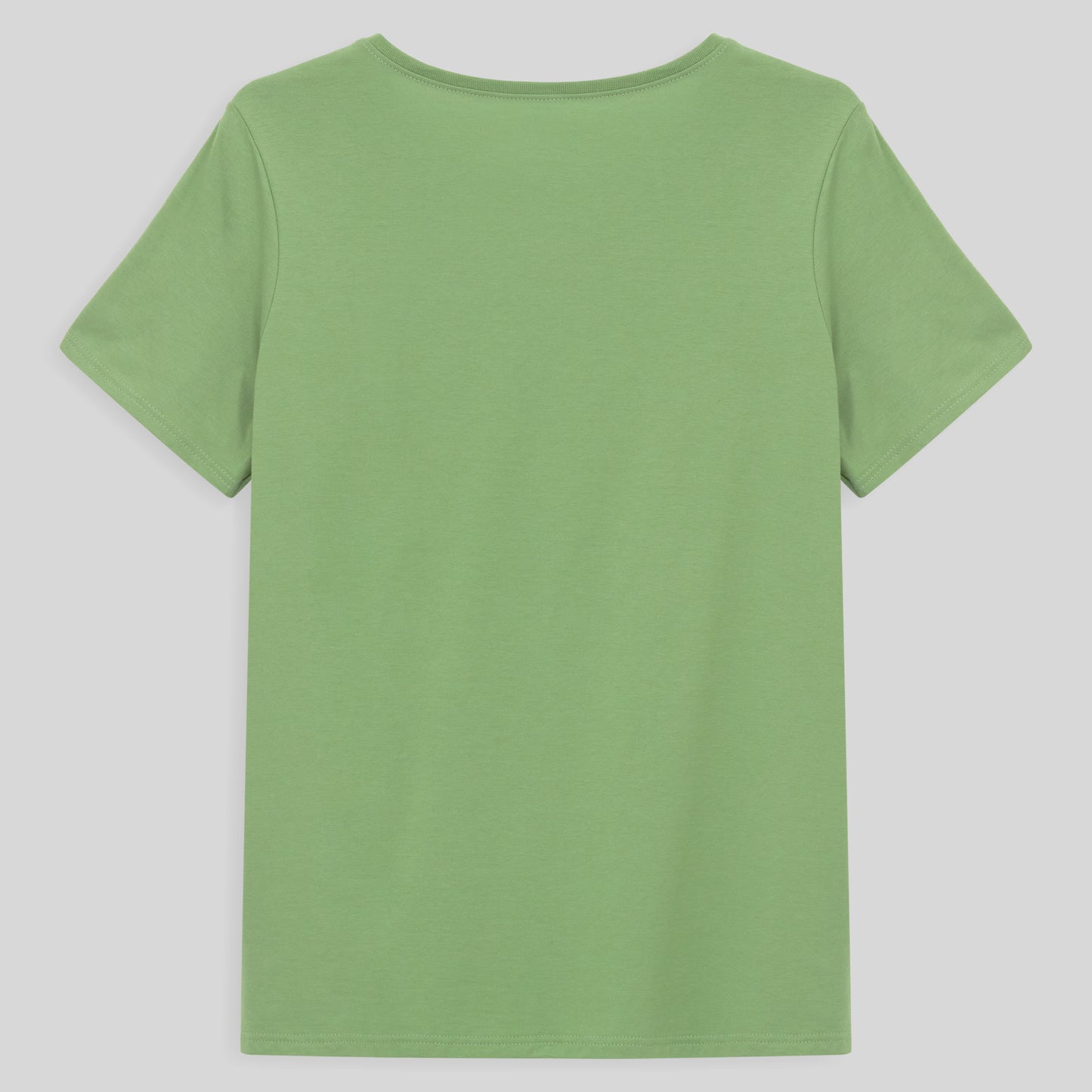 Camiseta Básica Plus Feminina - Verde Jade