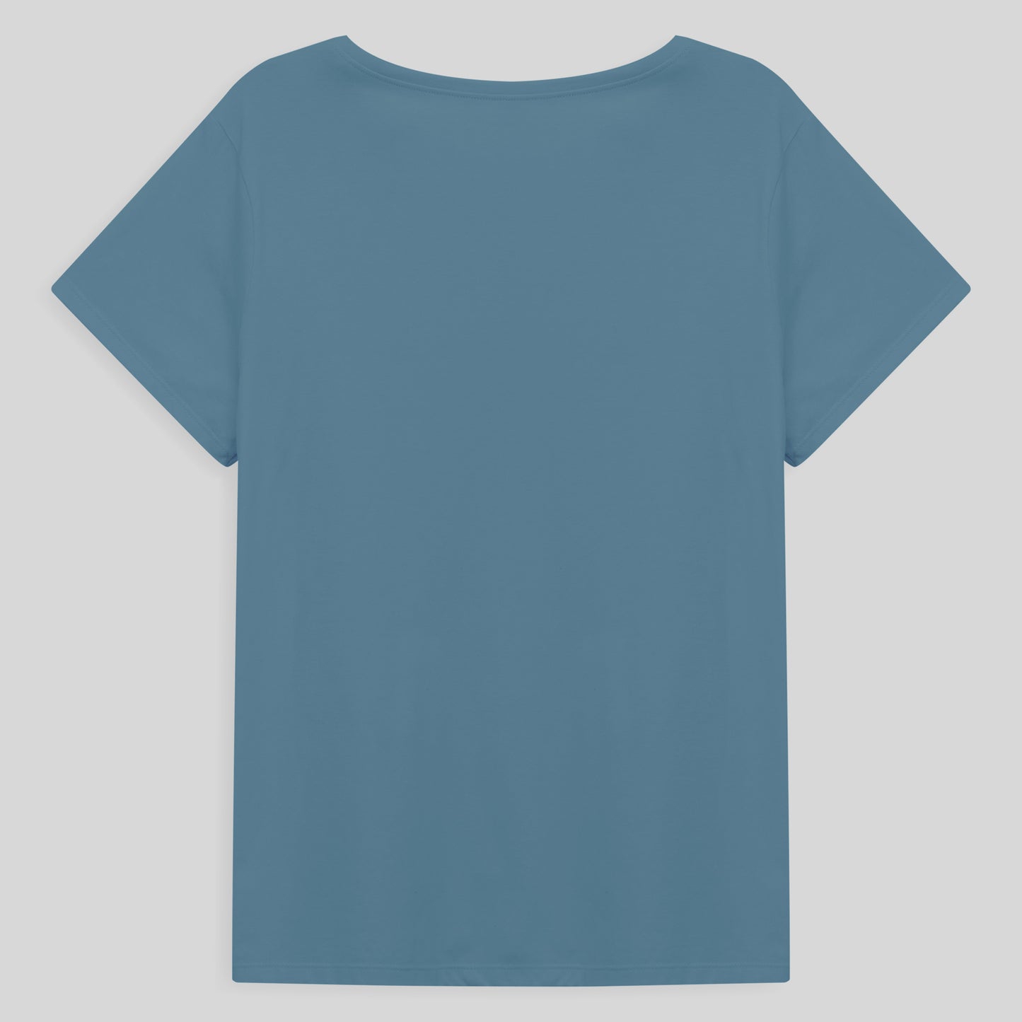 Camiseta Básica Plus Feminina - Azul Celeste