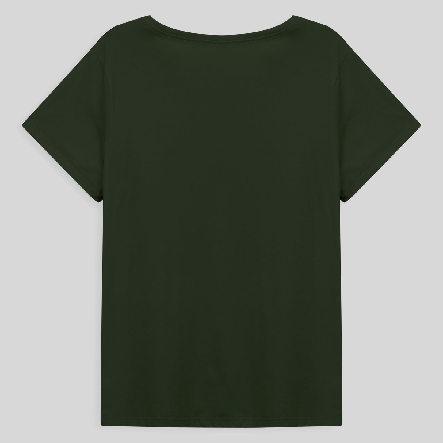 Camiseta Básica Plus Feminina - Verde Selva