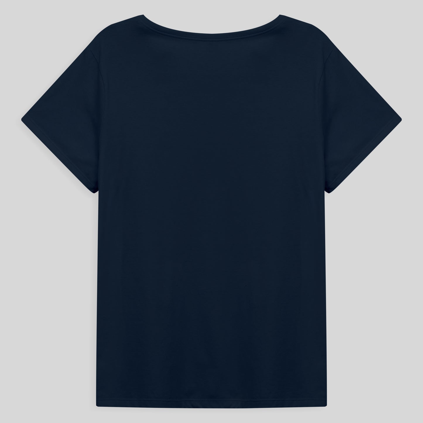 Camiseta Básica Plus Feminina - Azul Marinho