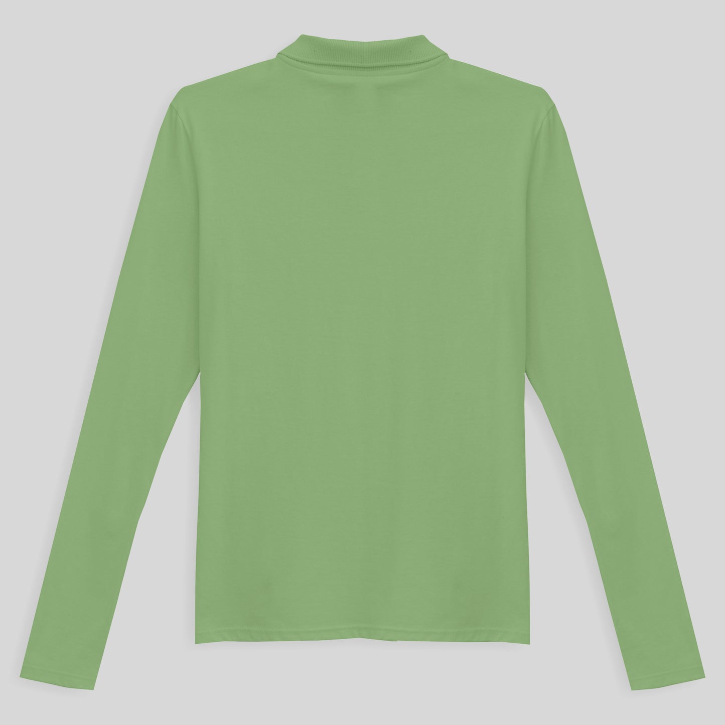 Camisa Polo Manga Longa Feminina - Verde Jade