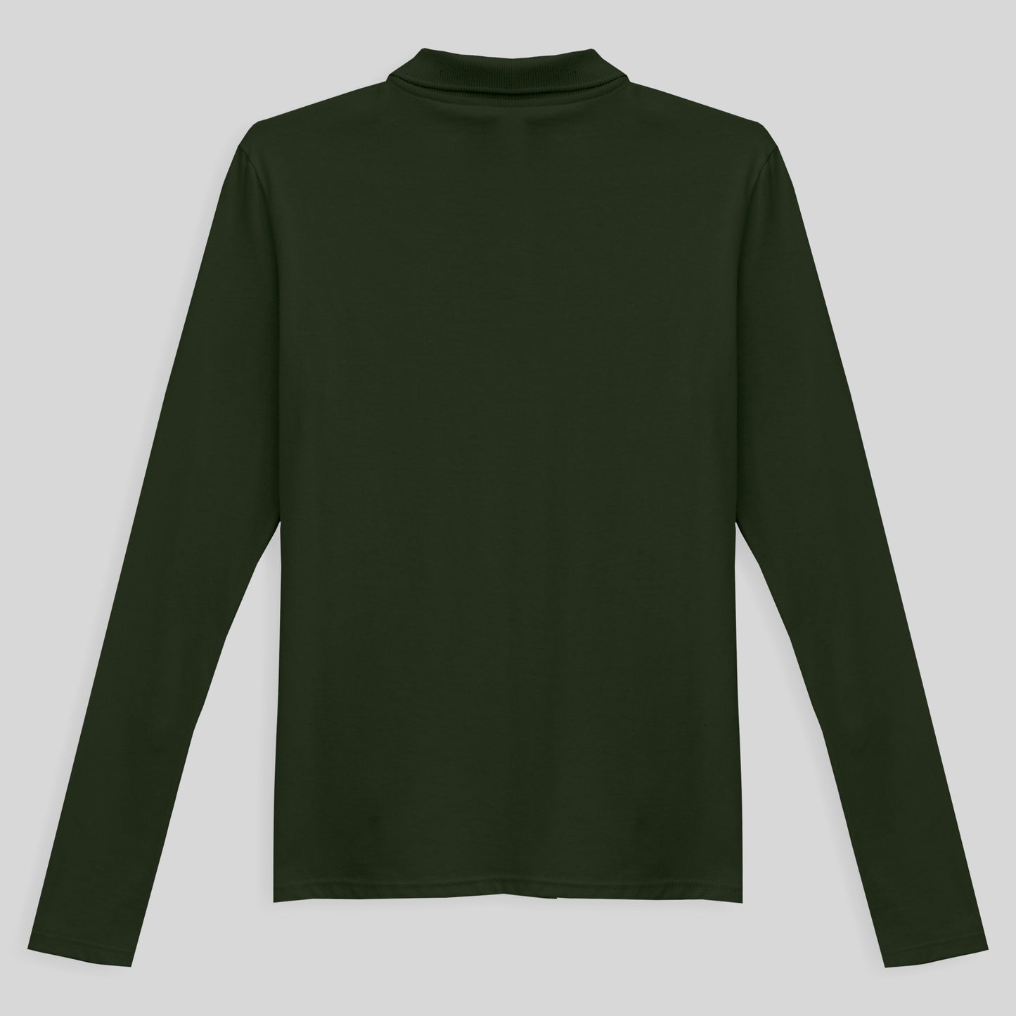 Camisa Polo Manga Longa Feminina - Verde Selva
