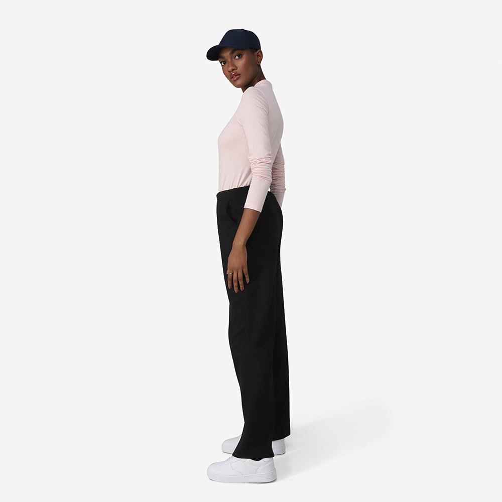 Camisa Polo Manga Longa Feminina - Rosa Pastel