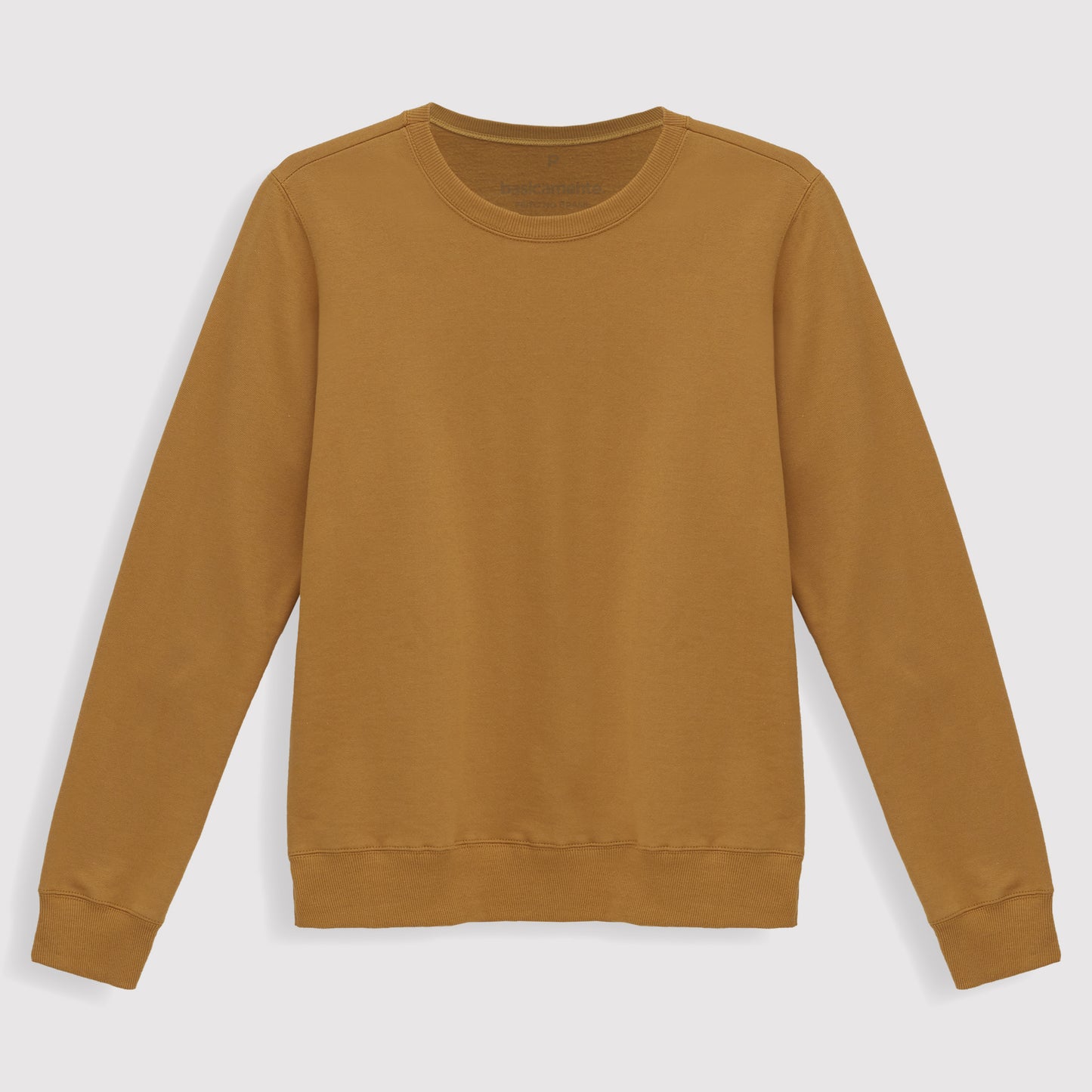Blusão Moletom Flanelado Feminino - Ocre